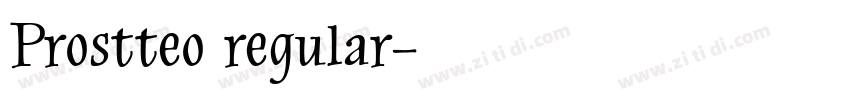 Prostteo regular字体转换